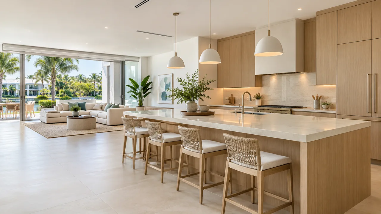 Post-Construction Cleaning for a bright Miami space