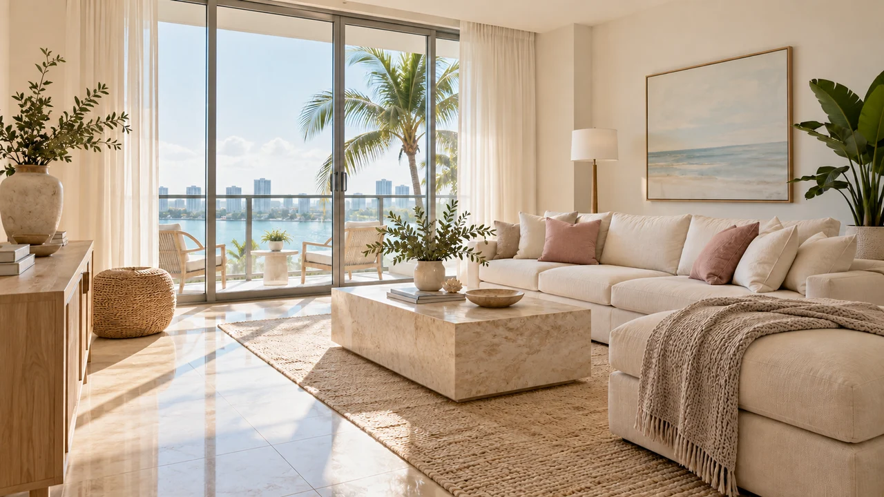 Residential Cleaning for a bright Miami space